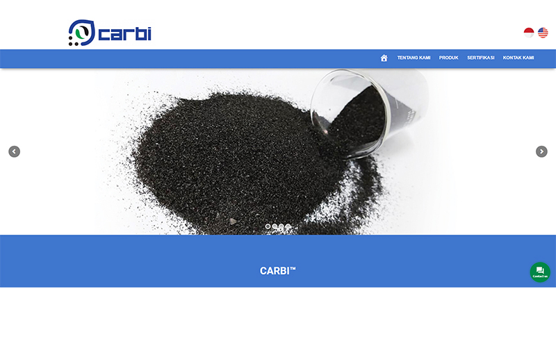 portfolio jasa pembuatan website carbi 1